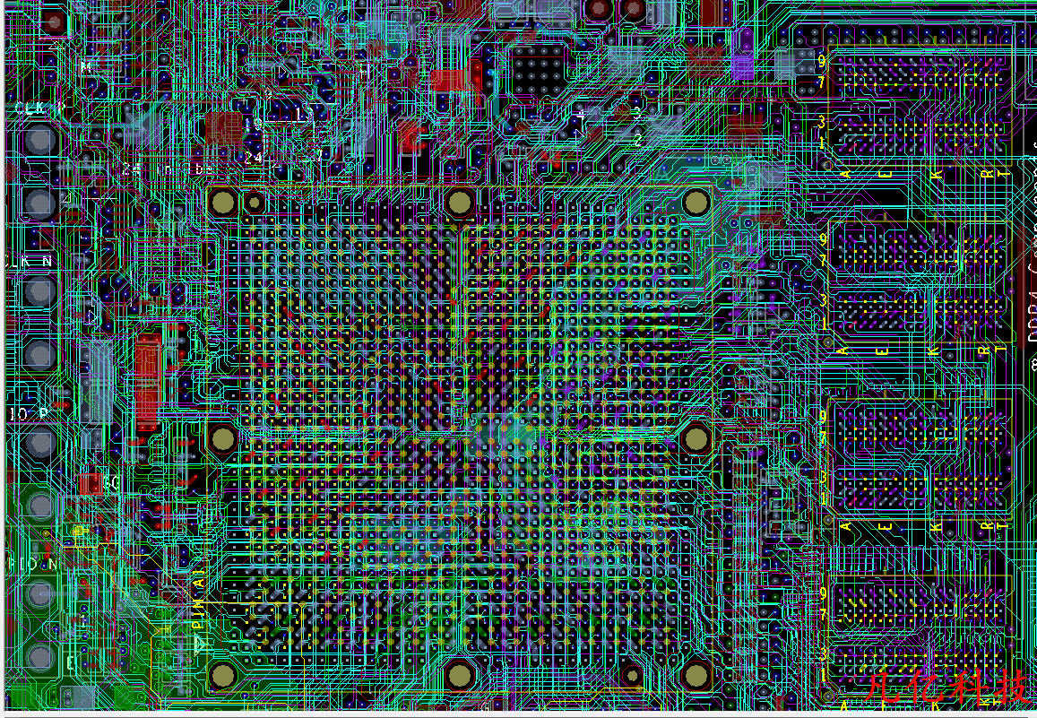 工业控制类主板 XCKU040FFVA1156 DDR4内存设计