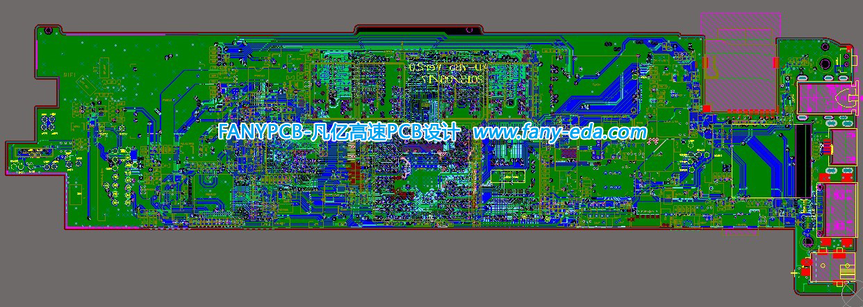 消费平板电脑-单面高密MID+6层+RK3168+2片16位DDR3 星欧注册