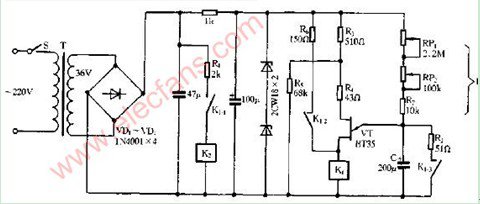 时间继电器电路图