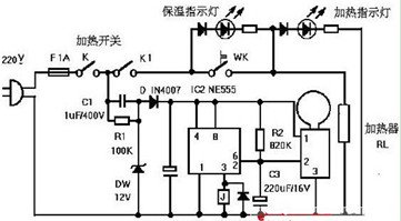 智能型节能饮水机电路图