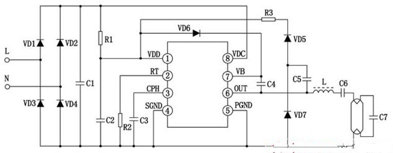 紧凑型荧光灯电路