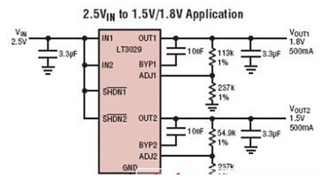 LT3029应用电路图