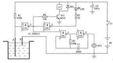 水位控制器电路图