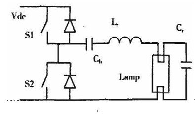 简化电子镇流器电路图