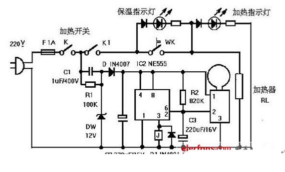 饮水机设计方案电路图